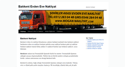 Desktop Screenshot of batikent-evdenevenakliyat.com